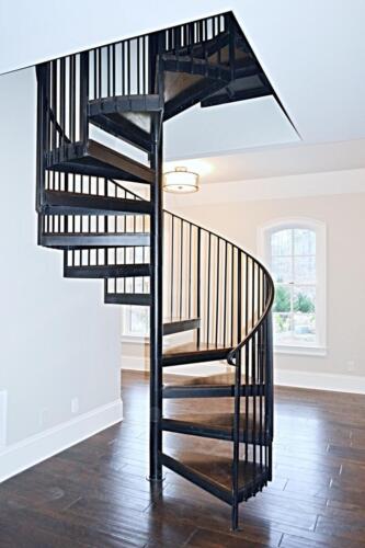 07 Larsen Spiral Stairs - New Single Family Home Custom Construction